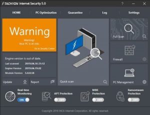 TACHYON Internet Security software