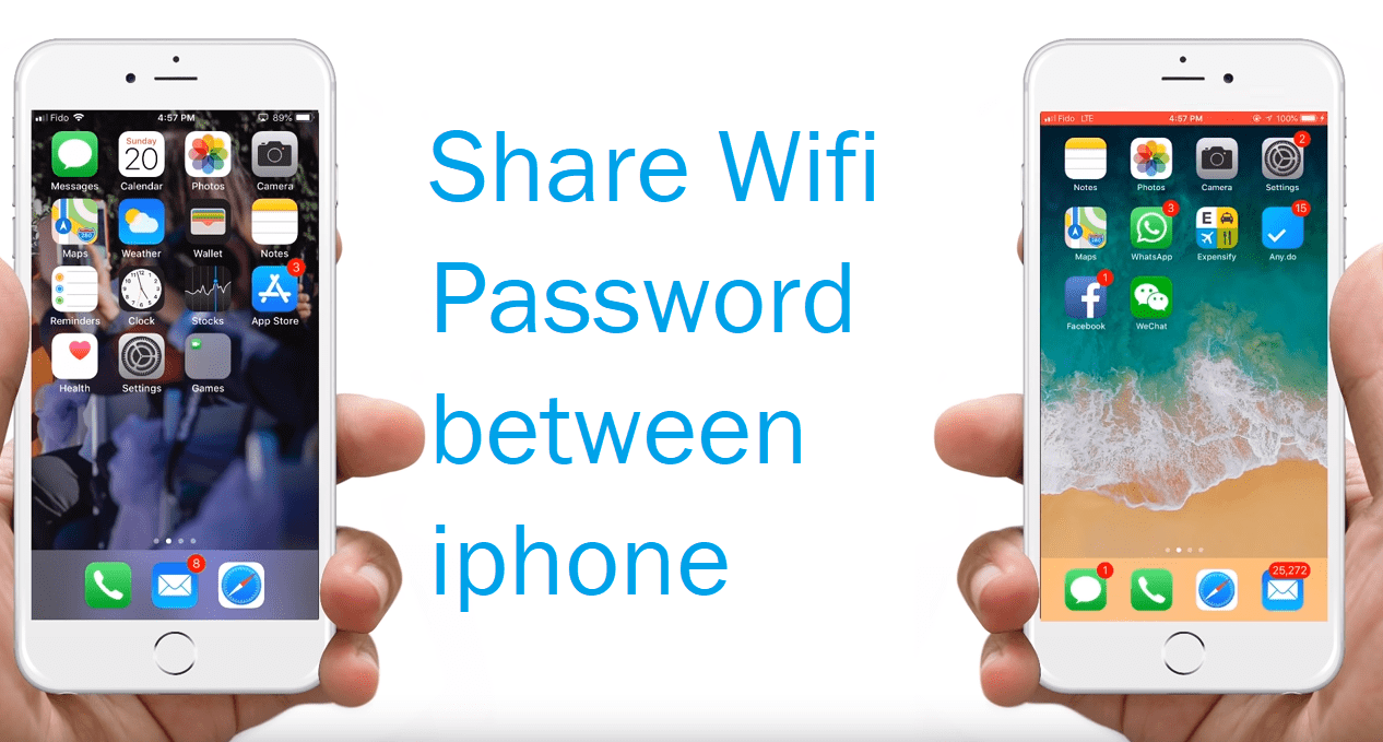 share wifi password iphone