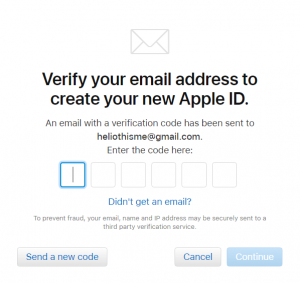 create apple id