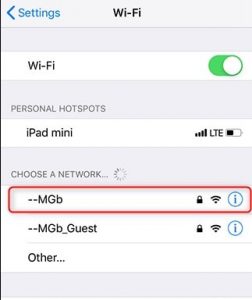 share wifi password iphone