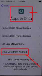 Move Data From Android