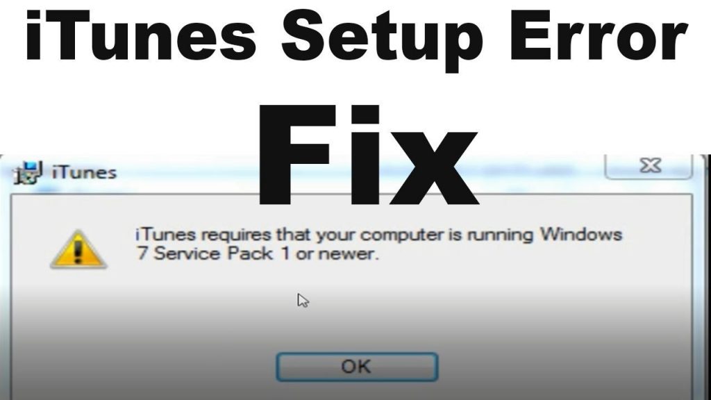 Windows Service Pack 1 Error