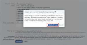 Deactivate Your Facebook Account