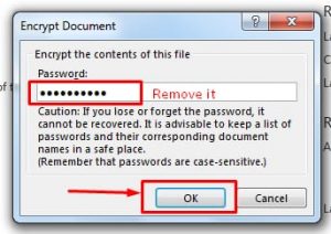 Lock MS Office Word - Remove the password From MS word document