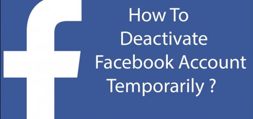 Deactivate Your Facebook Account