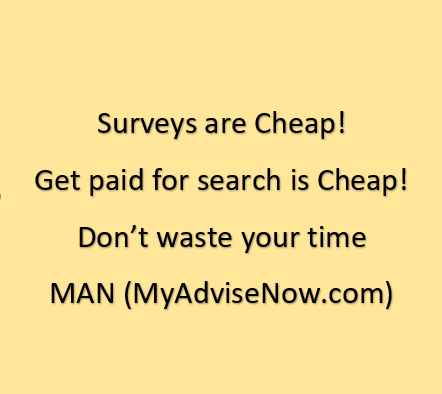 Do I earn lifesaving earning with filling the surveys?