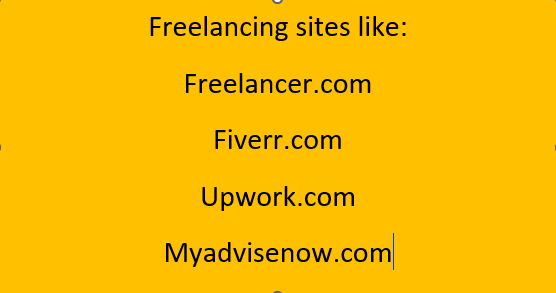 list of freelancing websites