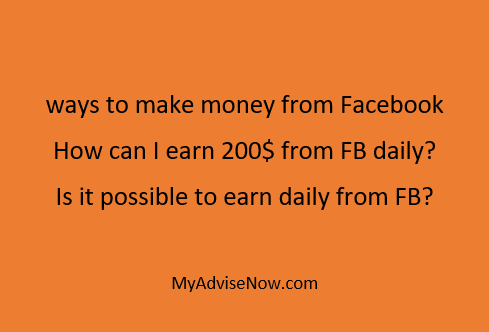 Ways to earn money through Facebook ads